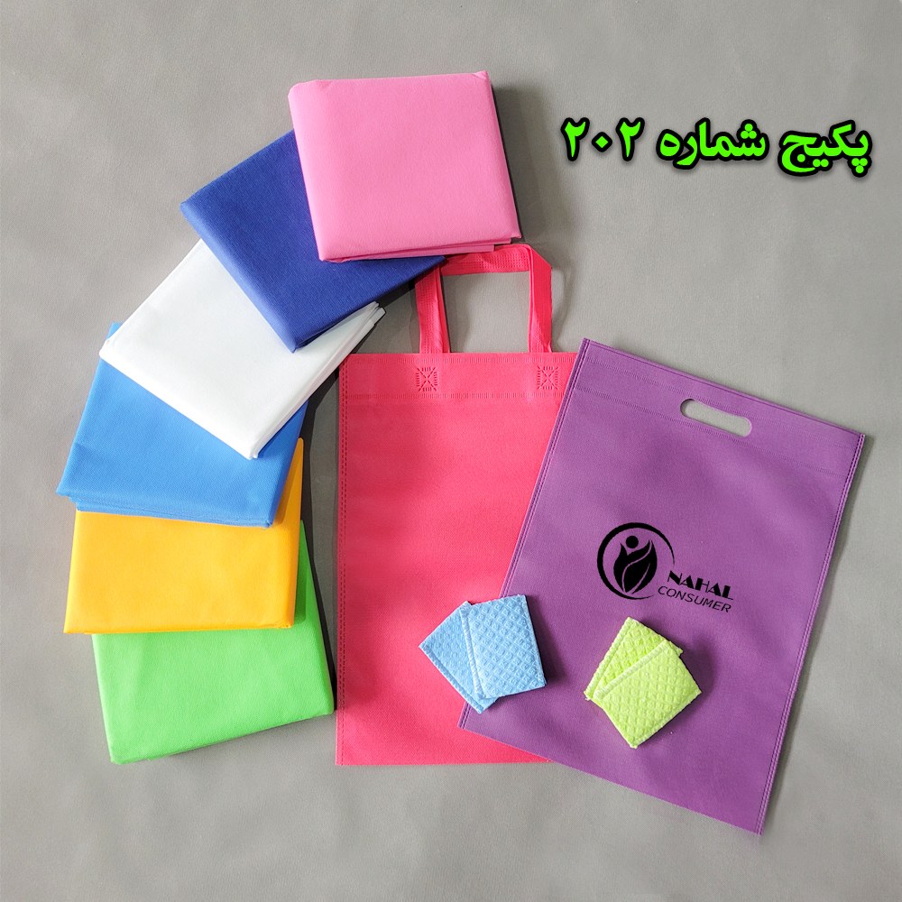 پکیج بیمار شماره 202 - دو جفت پد آلمانی دورو-کیف بدون زیپ-ملحفه 40 گرم