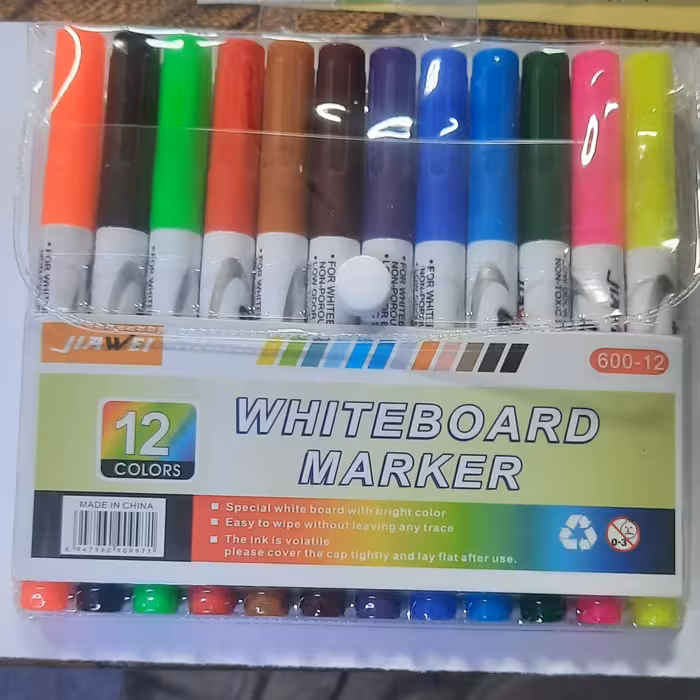 ماژیک وایت برد 12 رنگ جنس درجه یک