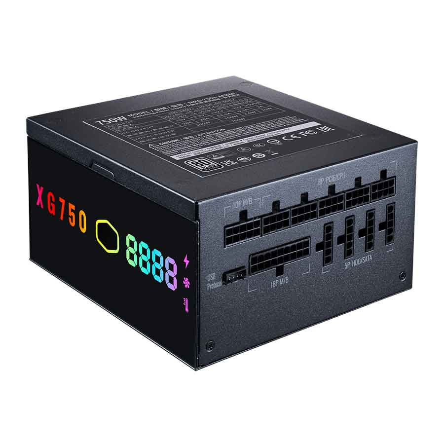 قیمت و خرید پاور کامپیوتر 750 وات تمام ماژولار کولرمستر مدل XG750 PLUS PLATINUM | یاس ارتباط