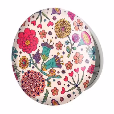 آینه جیبی خندالو طرح گل مدل تاشو کد 5449