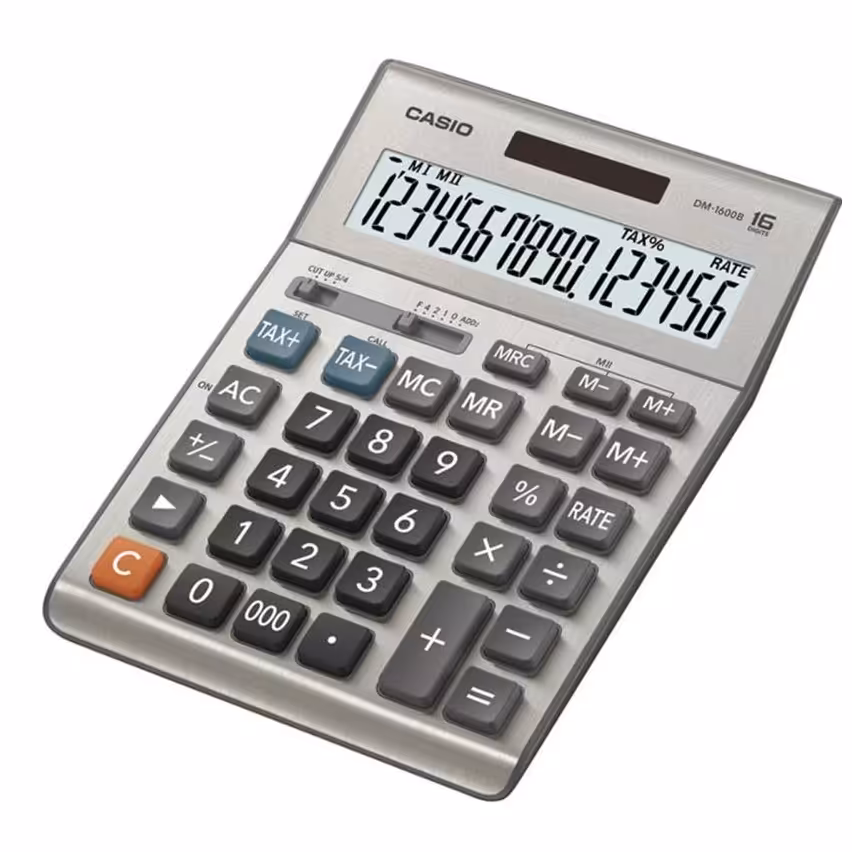 ماشین حساب کاسیو مدل DM-1600B