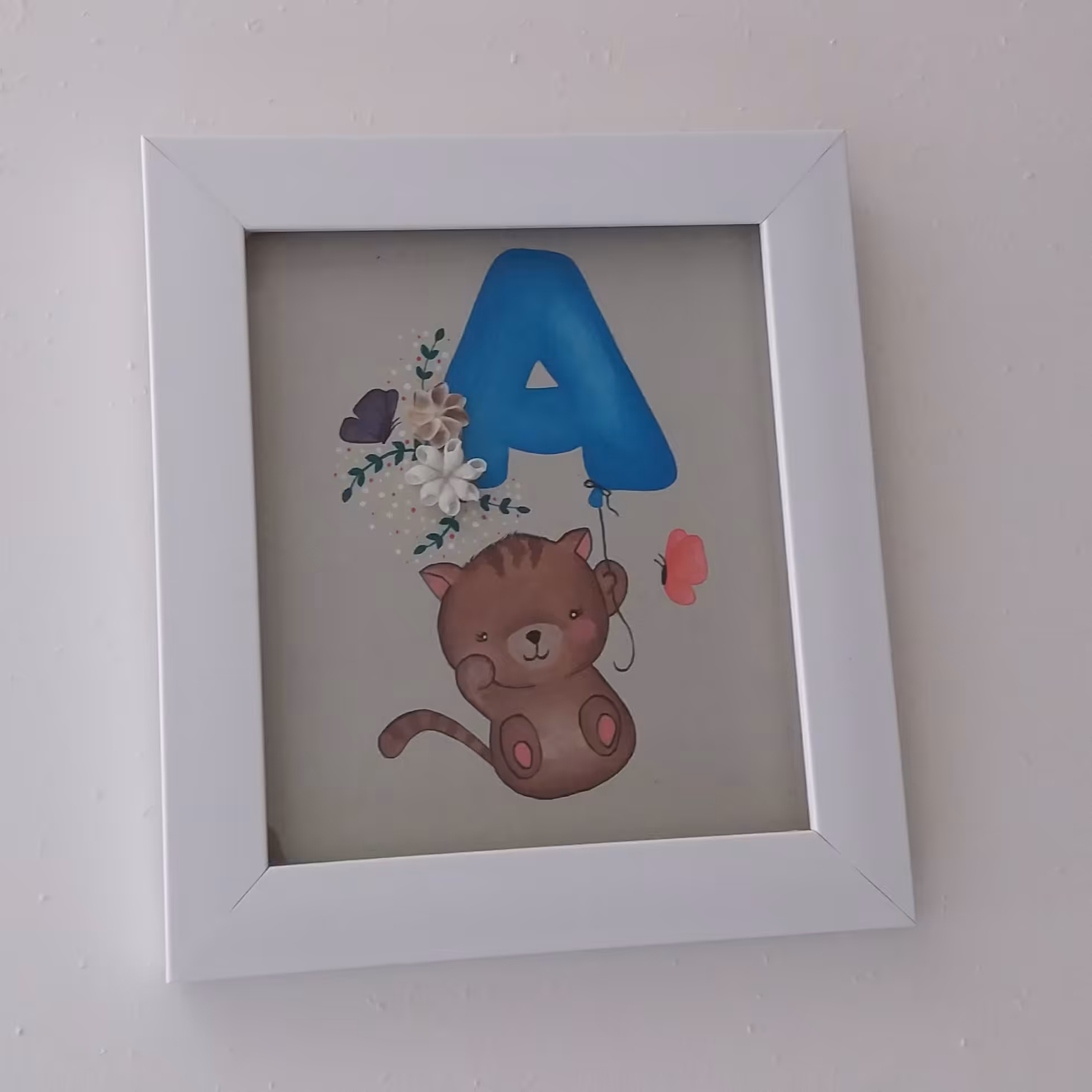 تابلو نقاشی حرف A