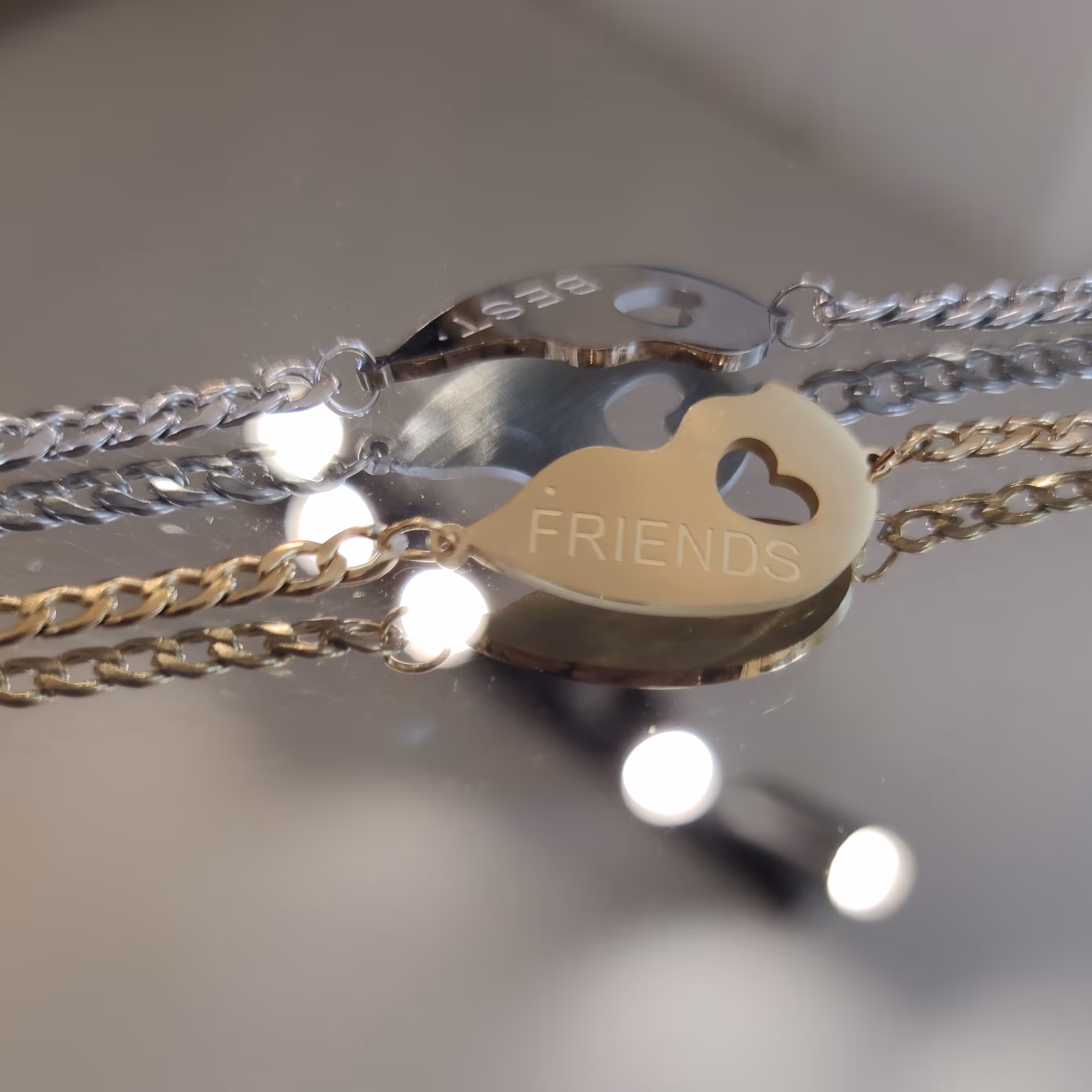 دستبند جفتی بست فرند استیل