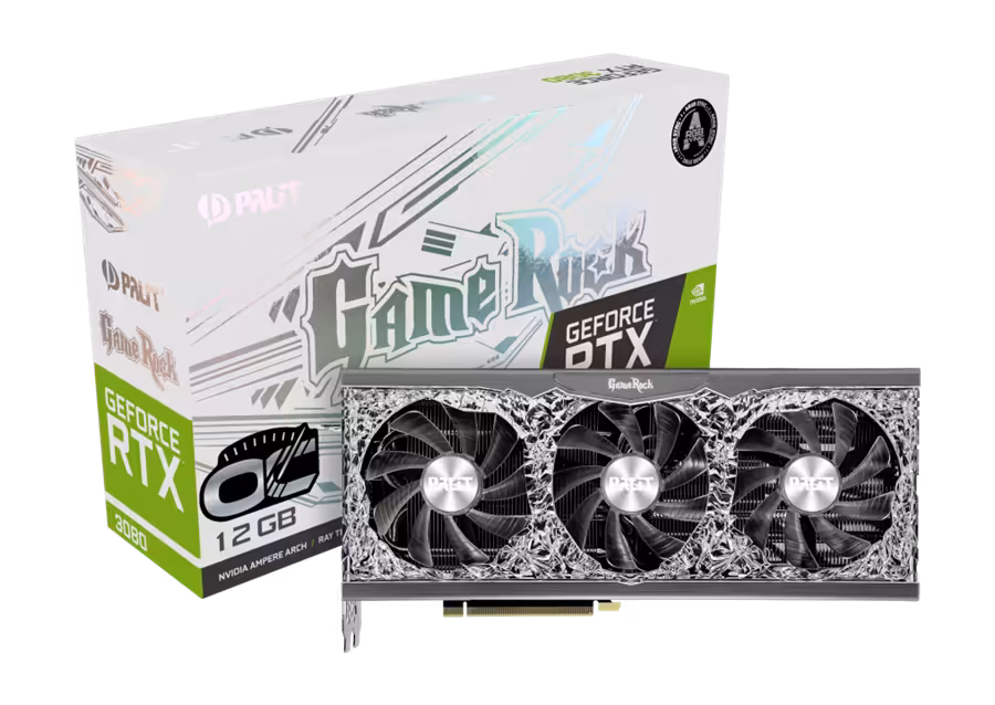 کارت گرافیک  پلیت مدل GeForce RTX™ 3080 GameRock OC 12GB حافظه 12 گیگابایت
