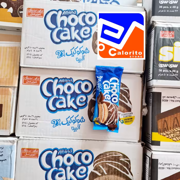 کیک شوکو کیک آلبینا 40 گرمی کارتن 36 عددی