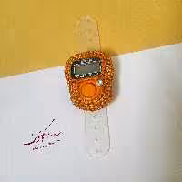 صلوات شمار مجلسی نگین دار نارنجی گلابتون