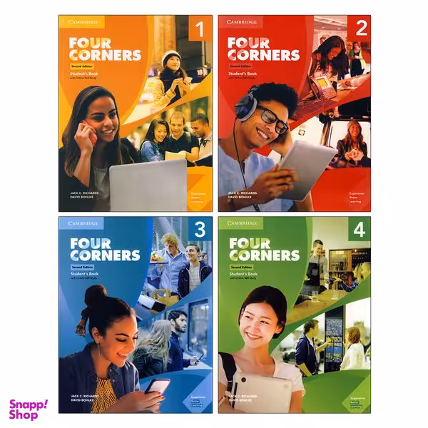 کتاب Four Corners 2nd اثر Jack C. Richards and David Bohlke انتشارات هدف نوین 4 جلدی