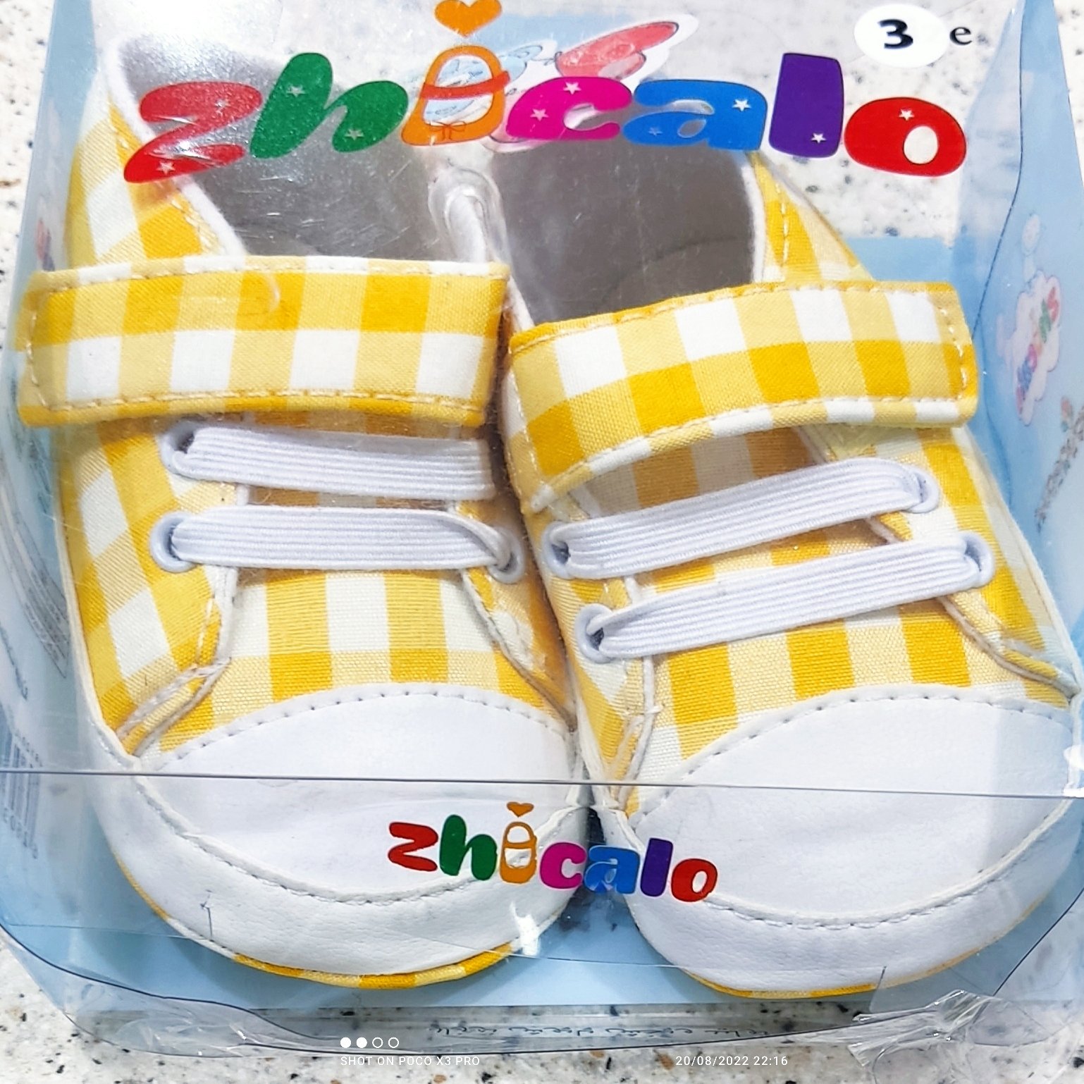 پاپوش نوزادی سایز 17 چهار خونه