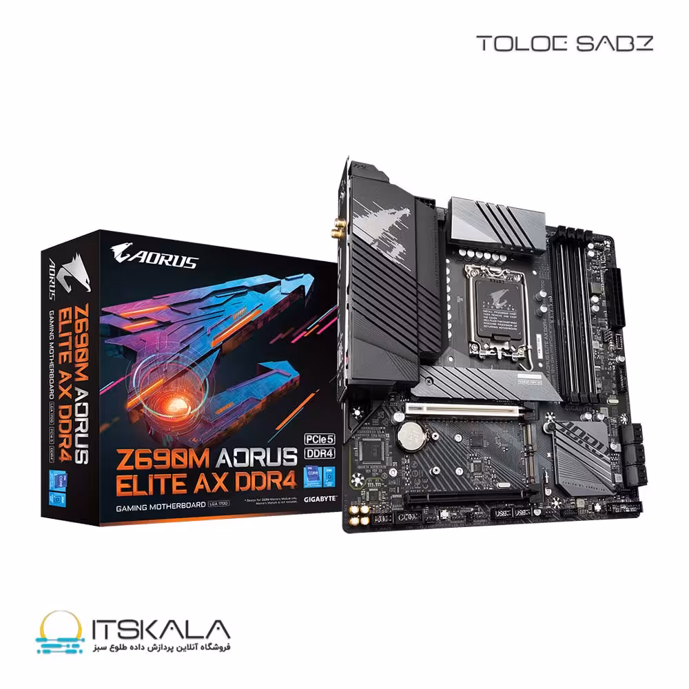 قیمت و خرید مادربرد گیگابایت GIGABYTE Z690M AORUS ELITE AX DDR4 | ITSKALA