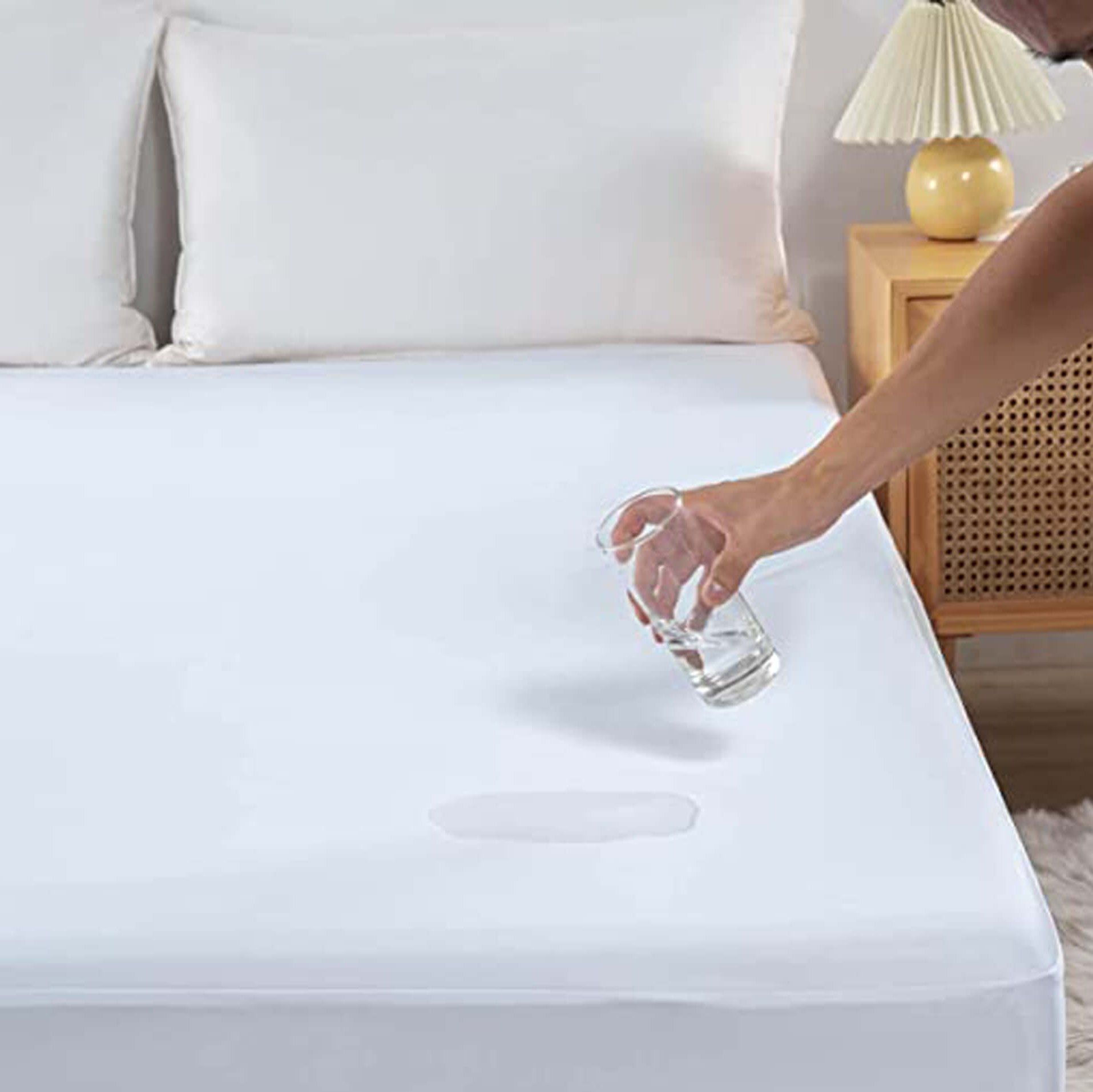 محافظ تشک رویا(اصل بارکددار) سایز 120در200 و 100درصد ضداب و ضد حساسیت و ضدباکتری