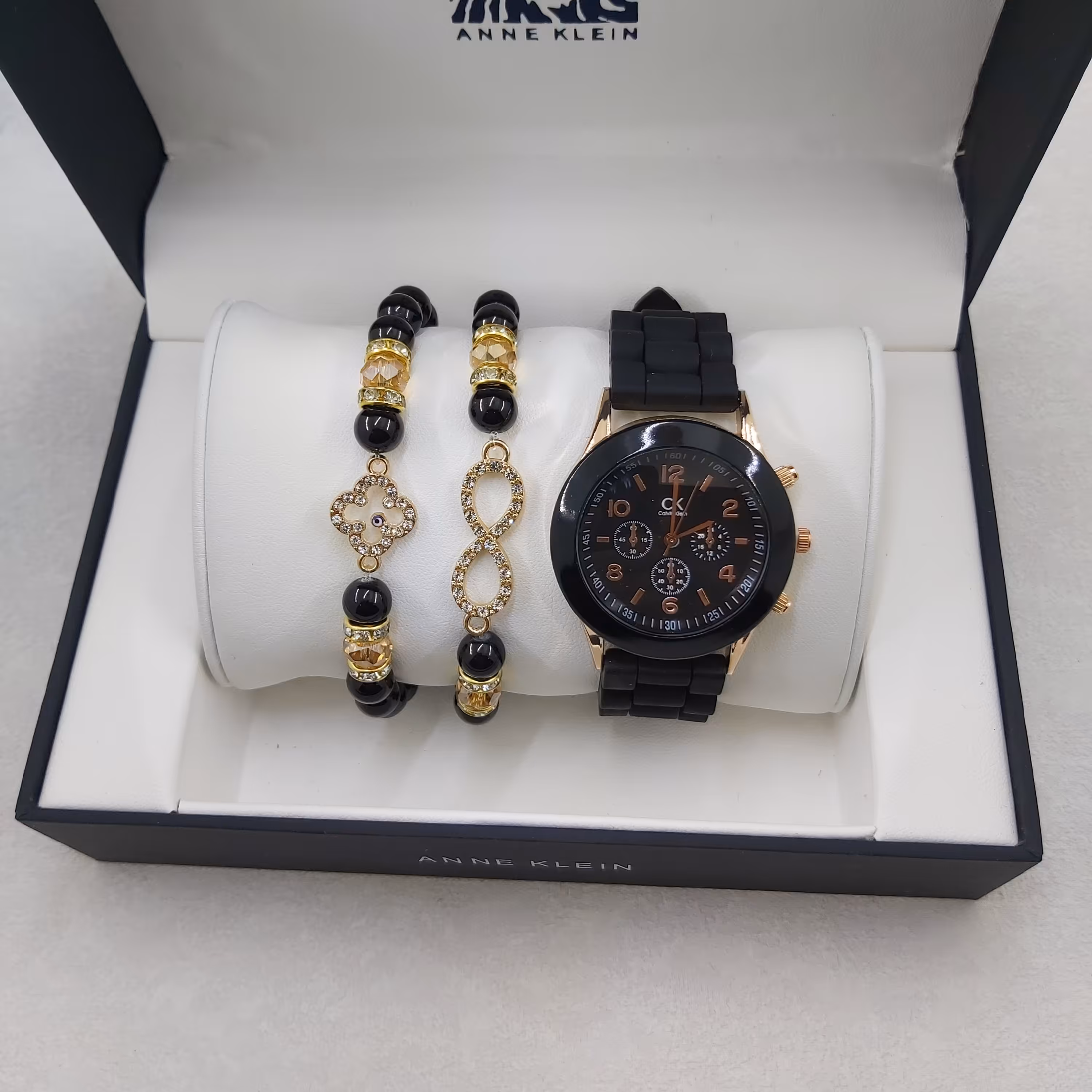 ست ساعت دستبند جنوا مشکی