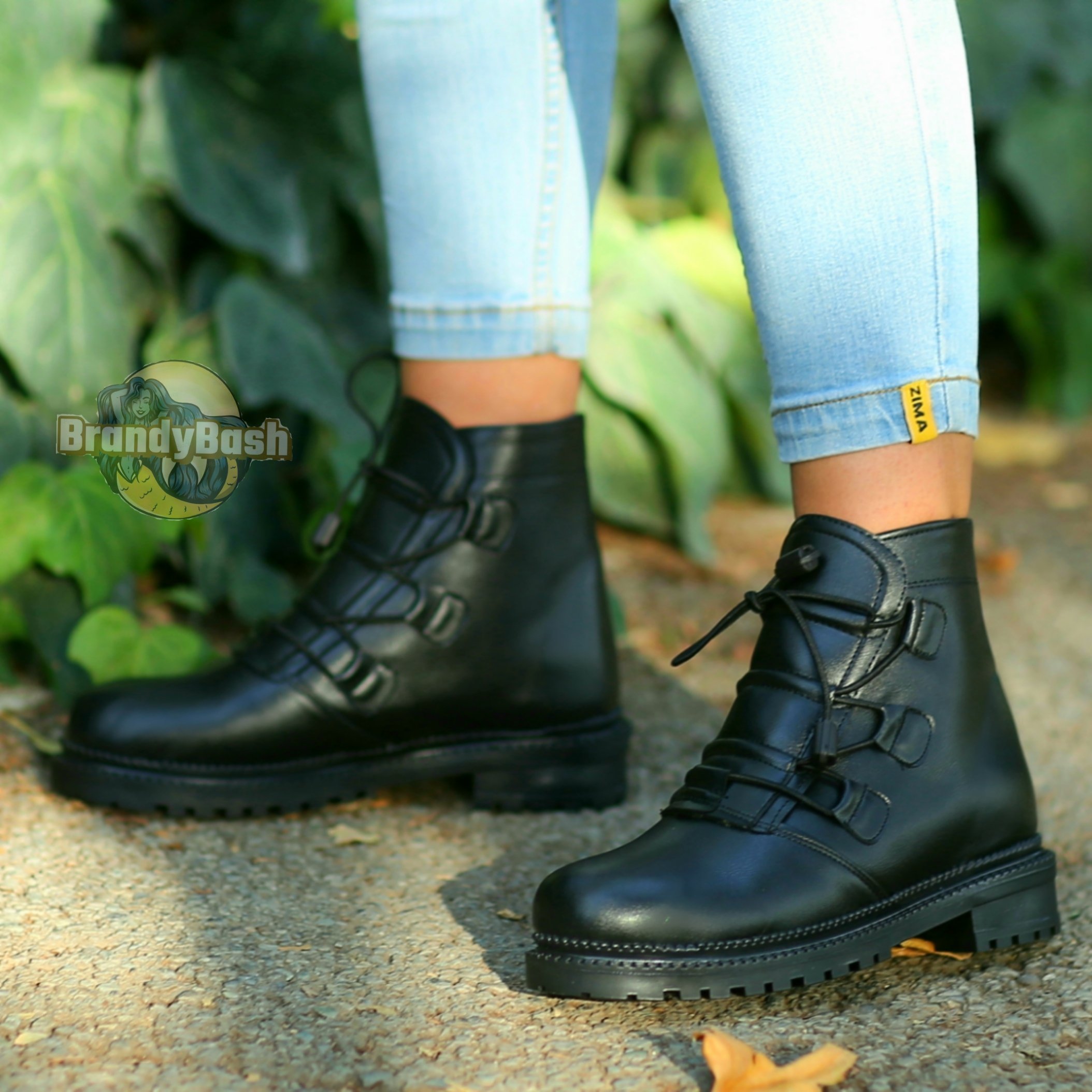 نیمبوت مشکی کشی برندی باش