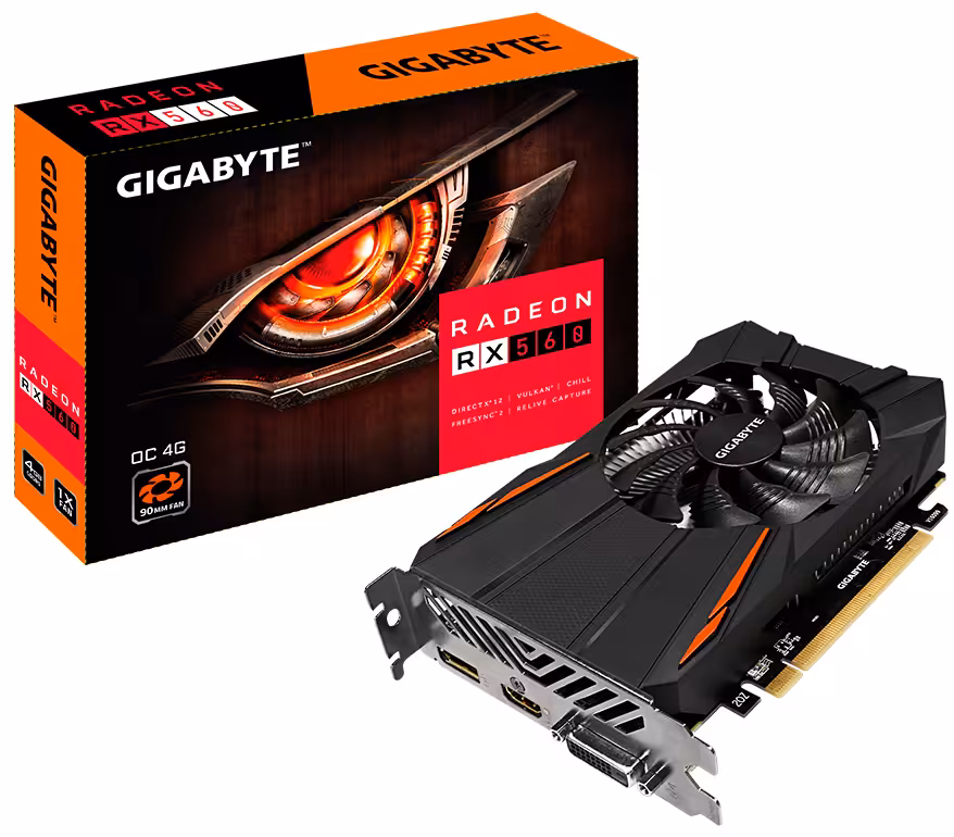 کارت گرافیک گیگابایت مدل آر ایکس 560 او سی با حافظه 4 گیگابایت