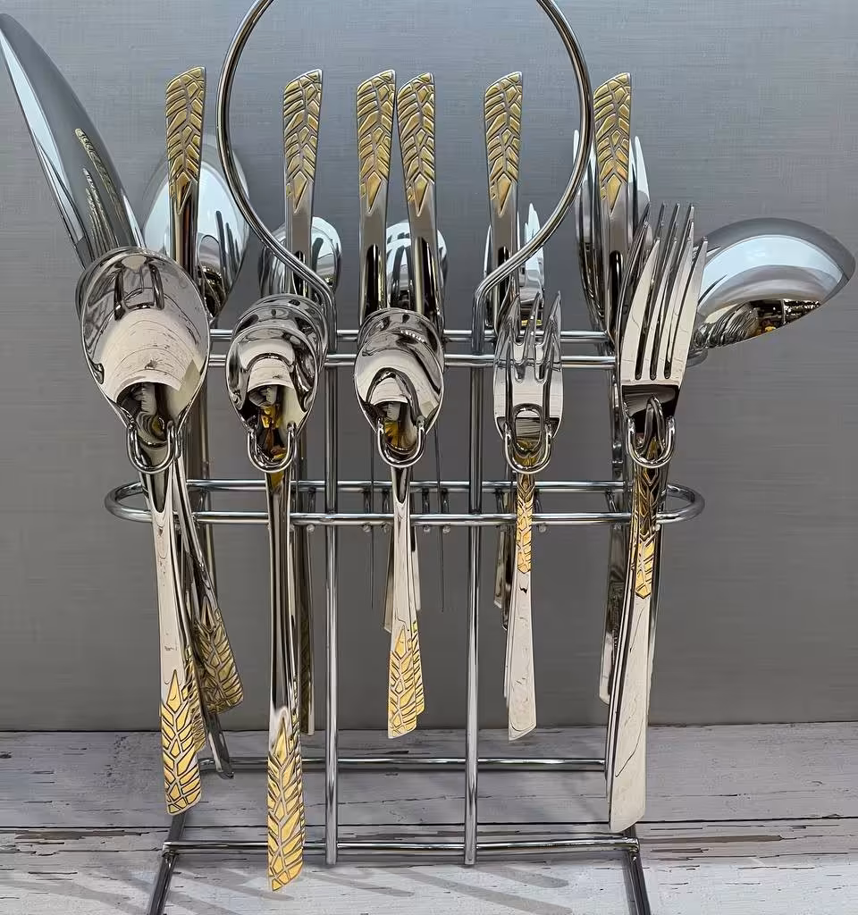 سرویس قاشق چنگال استیل 6نفره