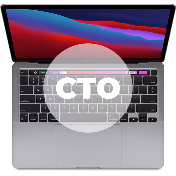 مک بوک پرو 13 اینچ M1 کاستوم 2020 حافظه رم 16 گیگابایت و هارد 512 گیگابایت SSD خاکستری - Hiapple.ir