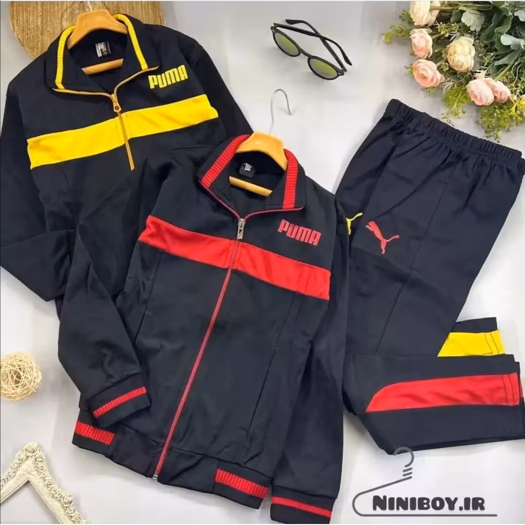 ست ورزشی. دخترانه پسرانه. مناسب 6 تا 15 ساله. سه رنگ داخل تصویر. 