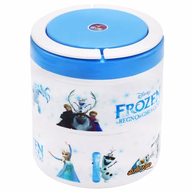 ظرف غذا 2 طبقه داخل استیل طرح فروزن 173