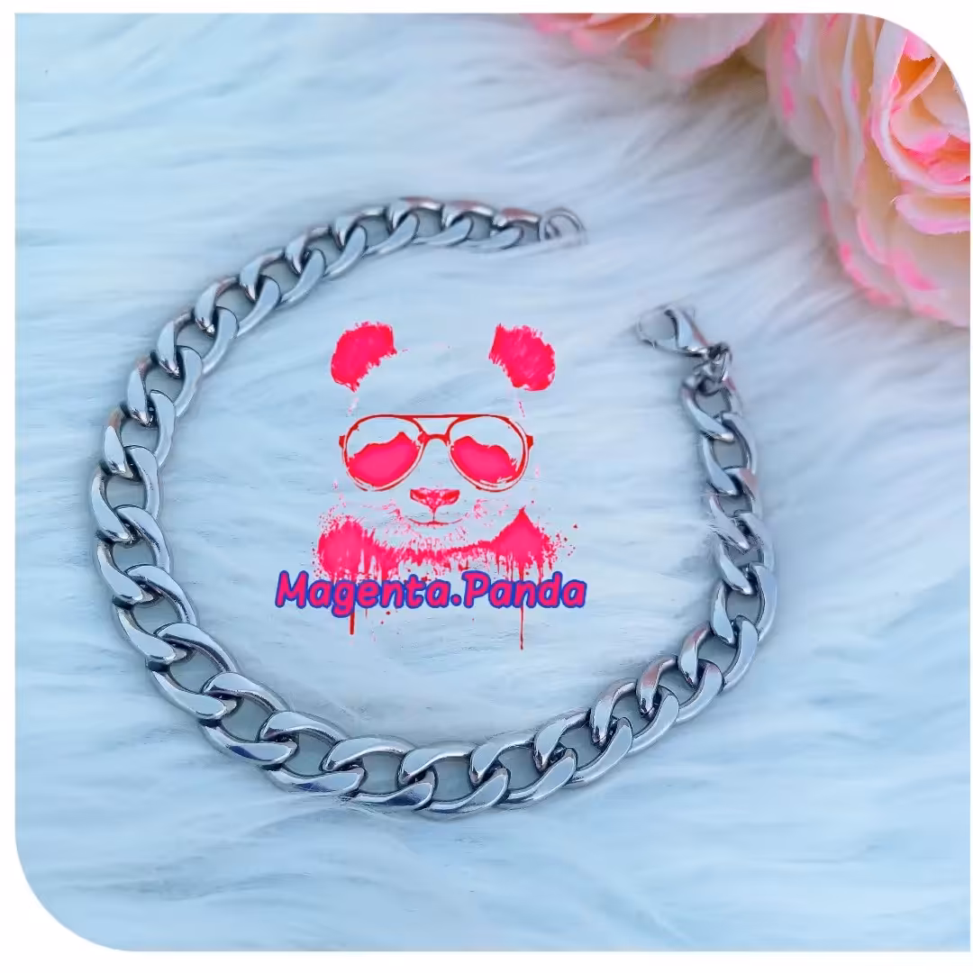 دستبند استیل اسپرت مردانه و زنانه رنگ ثابت تضمینی 