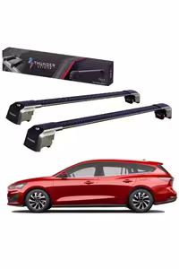 جعبه بار سقفی مشکی FORD FOCUS ESTATE 2019 حامل TRX2 پس از Thunder