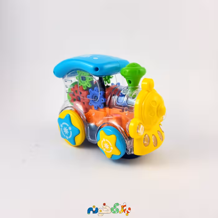 اسباب بازی قطار چرخدنده ای موزیکال چراغدار وارداتی 