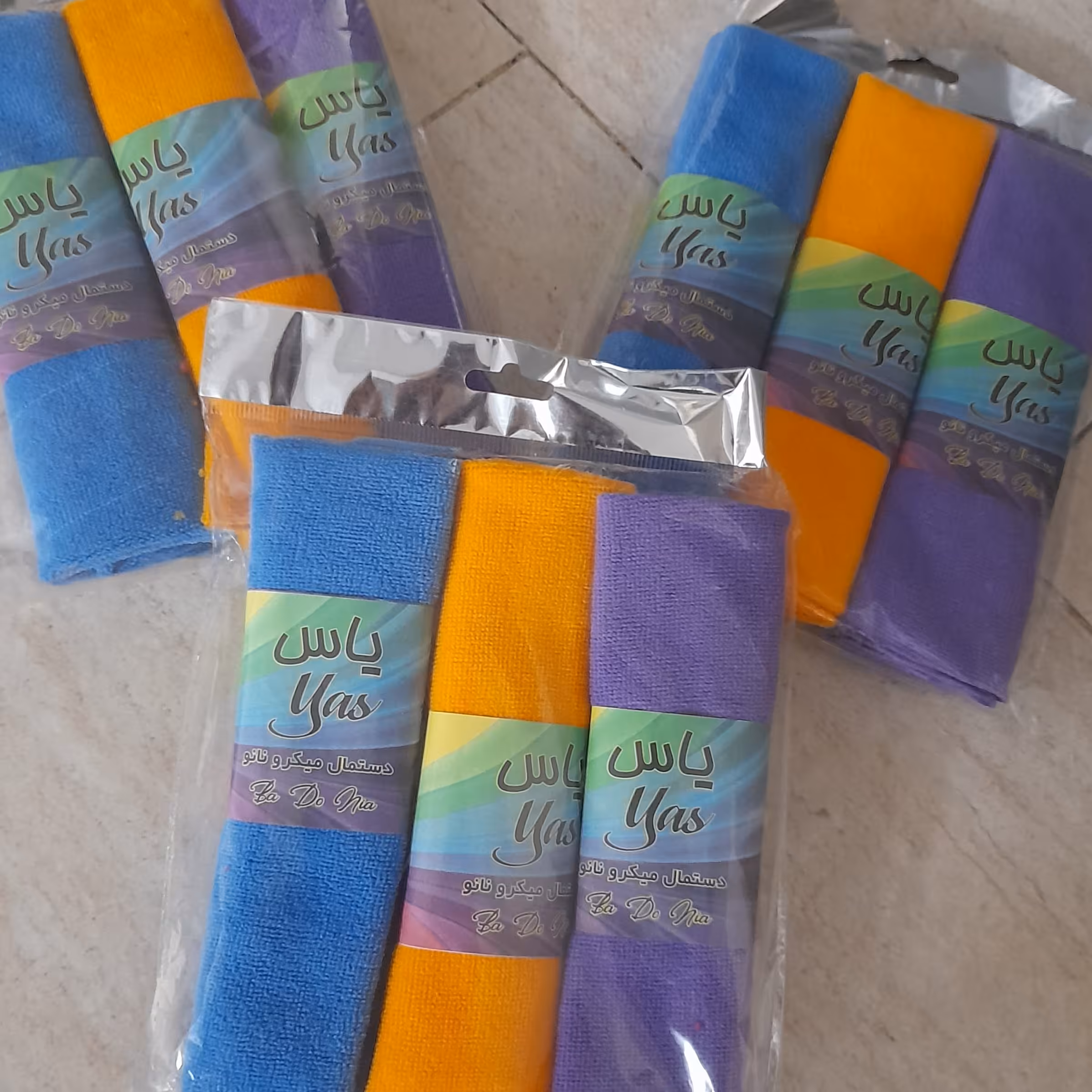 دستمال  حوله ای بسته‌  3عددی