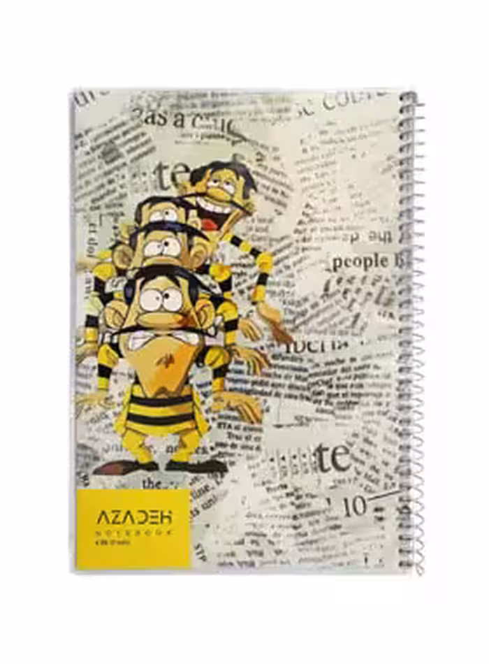 دفتر مشق 80 برگ آزاده طرح کارتونی - خرید آنلاین دفتر مشق آزاده - چی بخونم