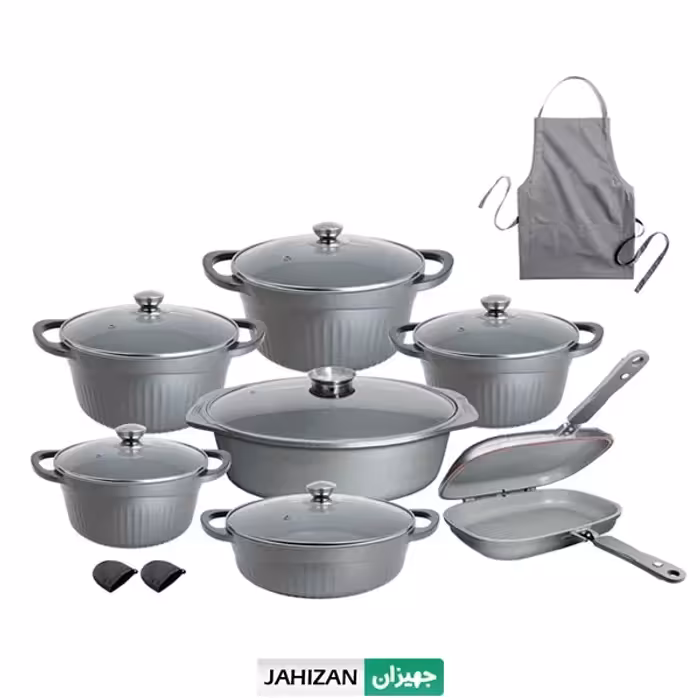 سرویس قابلمه 17پارچه ام جی اس MGS طرح جرمنی D