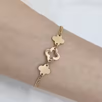 دستبند و نکلیف استیل با زنجیر کارتیر . کد702