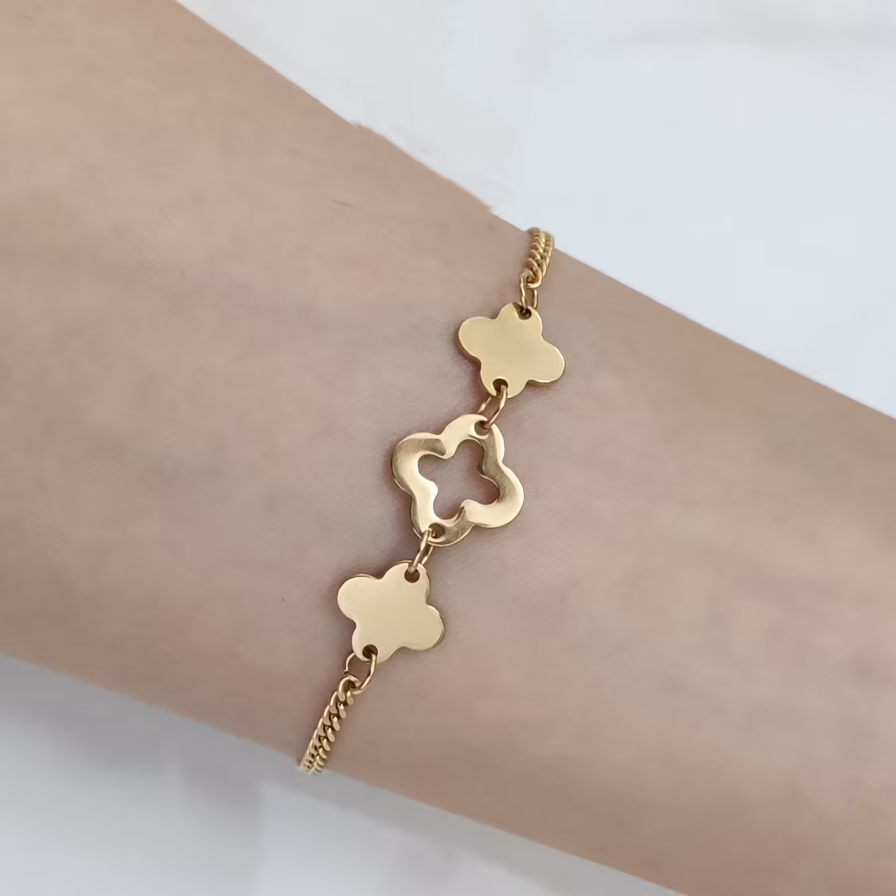 دستبند و نکلیف استیل با زنجیر کارتیر . کد702