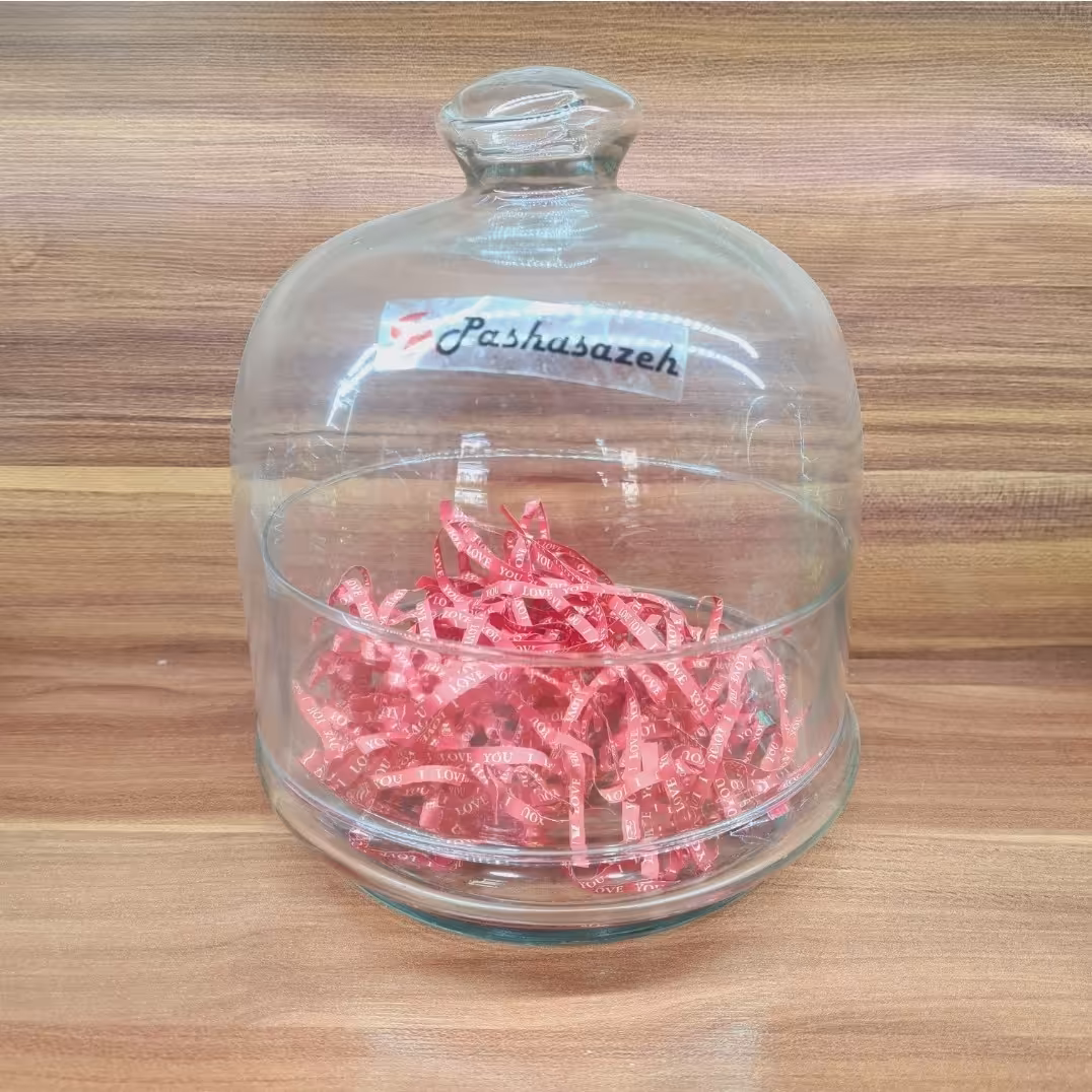 عسل خوری مربا خوری قندان شکلات خوری کندی شیشه ای جای نبات