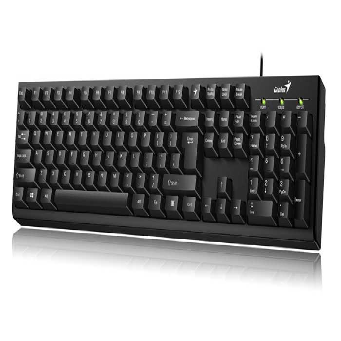 کیبورد USB جنیوس مدل KB-100 – جعبه بازGenius KB-100 USB Wired Keyboard-open box