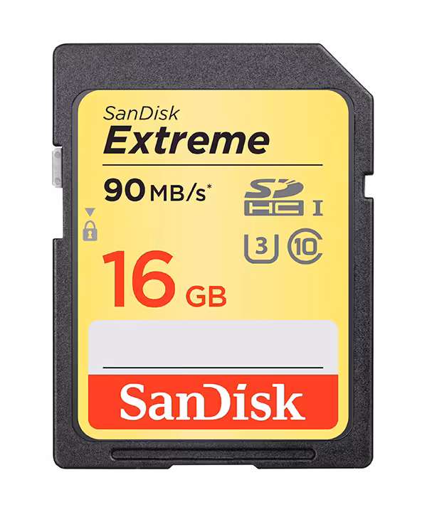 کارت حافظه دوربین مدل سن دیسک حافظه 16GB کلاس C10 / U3 مدل Extreme