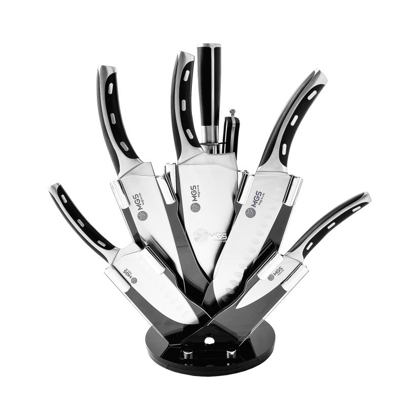 سرویس چاقو آشپزخانه 9 پارچه ام جی اس مدل KS-8010s