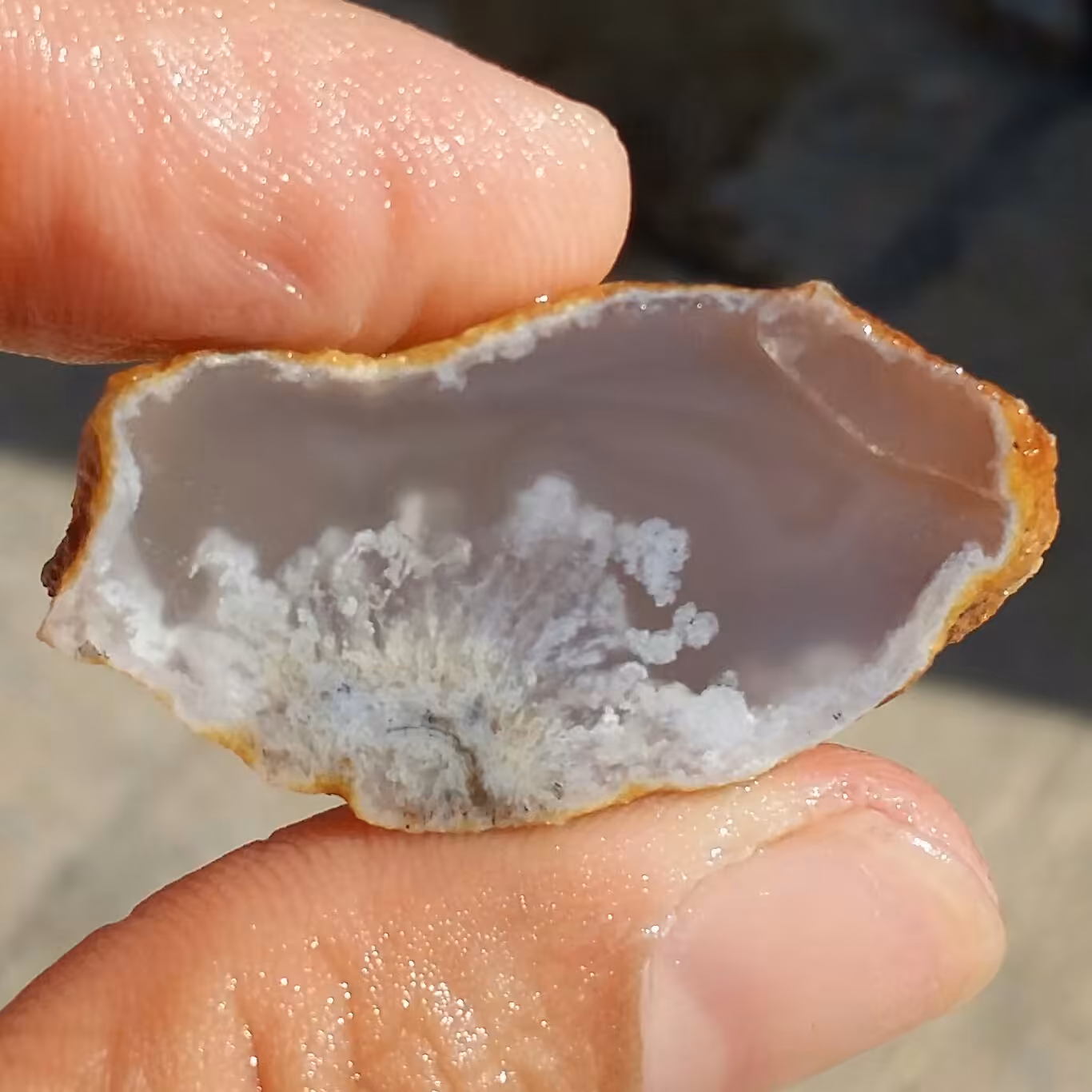 حبه اسلایس سنگ راف عقیق شجر شکوفه صد در صد طبیعی با قابلیت ساخت نگین
 کد 11564