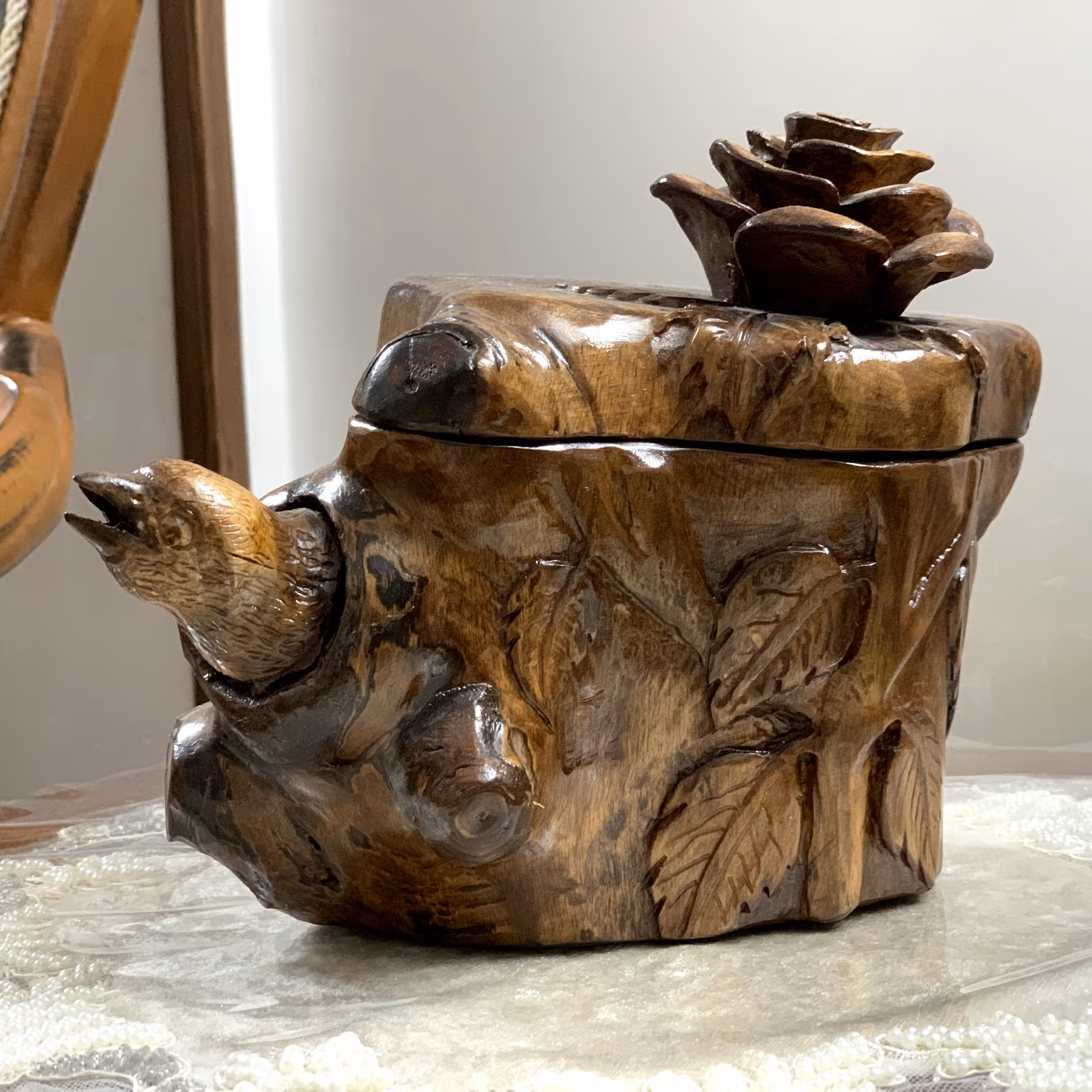 جا شکلاتی چوبی