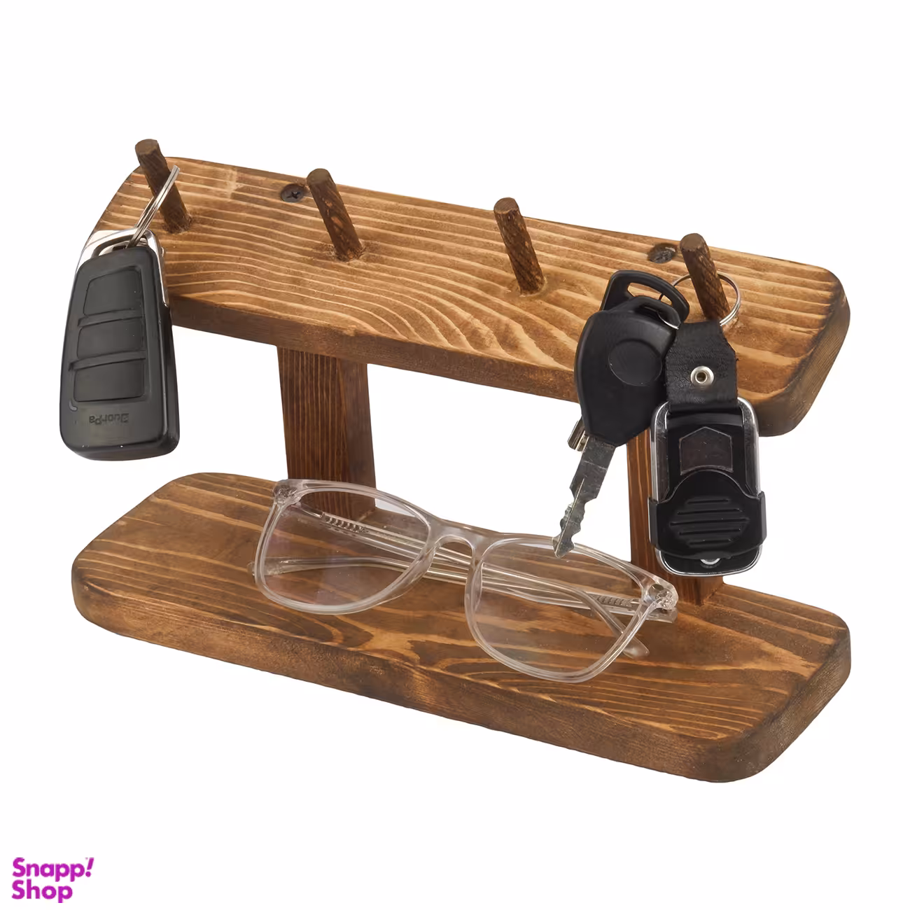 جاکلیدی چوبی مدل دو طبقه کد 0031