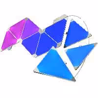 پنل روشنایی هوشمند NANOLEAF نانولیف RGB دیواری 9 عددی مثلثی مدل Nanoleaf Rhythm Edition - Hiapple.ir