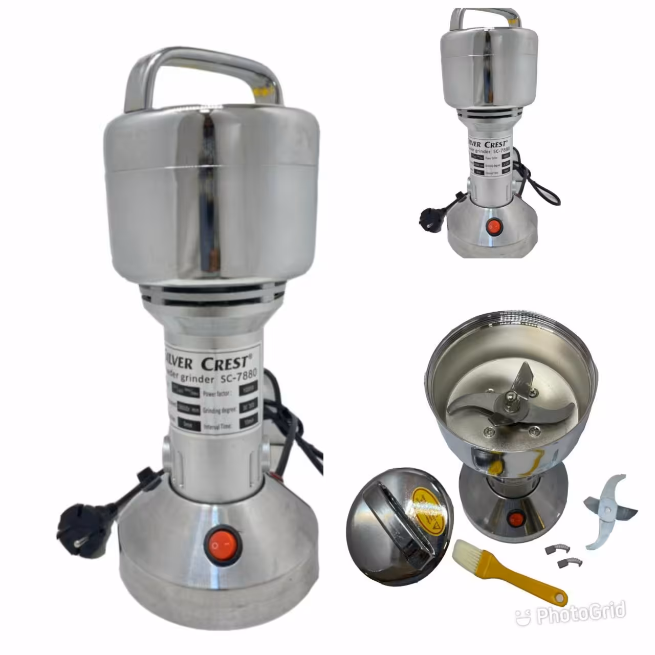 آسیاب صنعتی سیلور کرست آلمان 150 گرمی جنس تیغه فولاد با کیفیت عالی