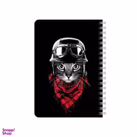 دفترچه یادداشت بامبیلیپ مدل چوبی طرح گربه با کلاه ایمنی کد 3057974