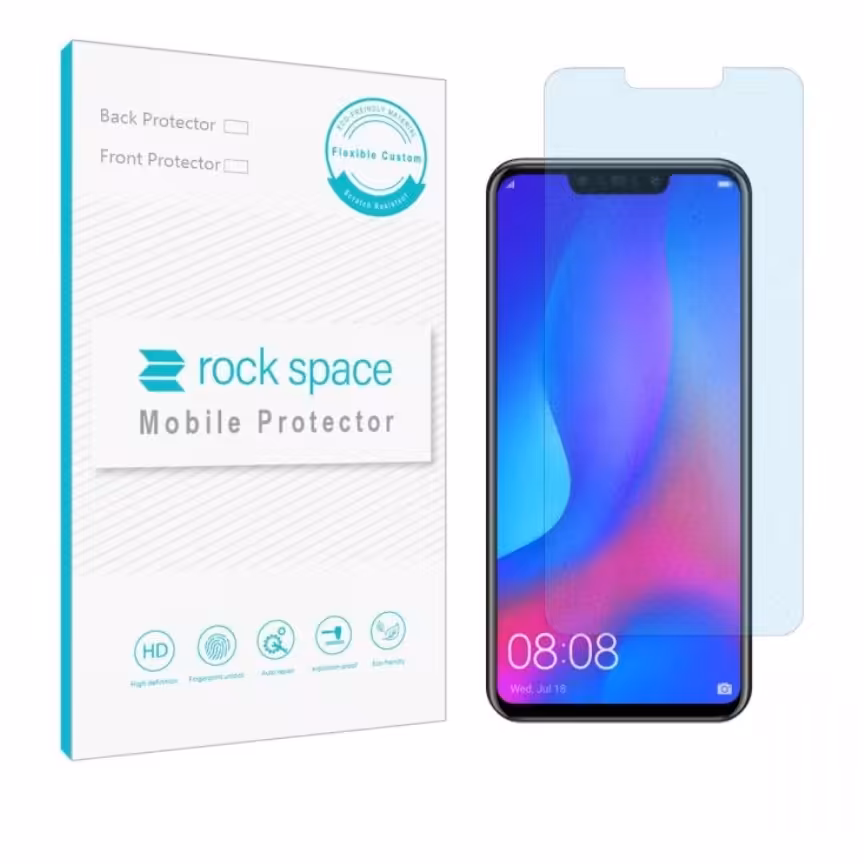  گلس نانو مات بلوکات (ضد اشعه آبی) و ضد ضربه گوشی هواوی NOVA 3i برند راک اسپیس








