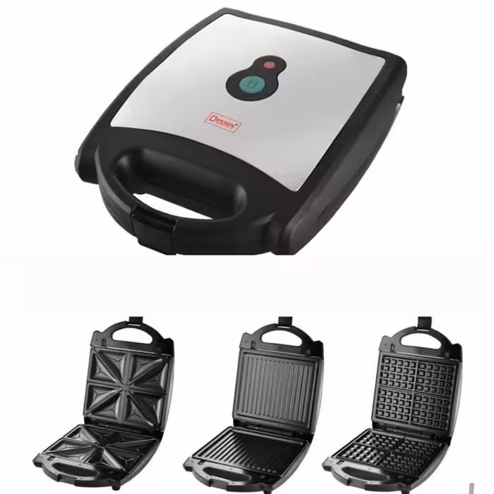 ساندویچ ساز و اسنک ساز دسینی (3 کاره صفحه جداشو) متحرک(کد5)