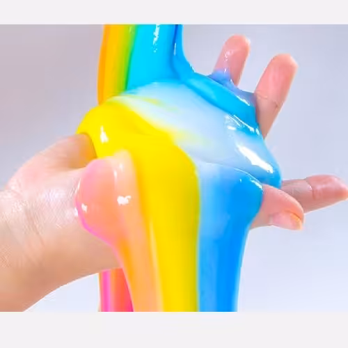 تولید و پخش انواع اسلایم ضمانت کیفیت مدل هفت رنگ، چند رنگ کد 011