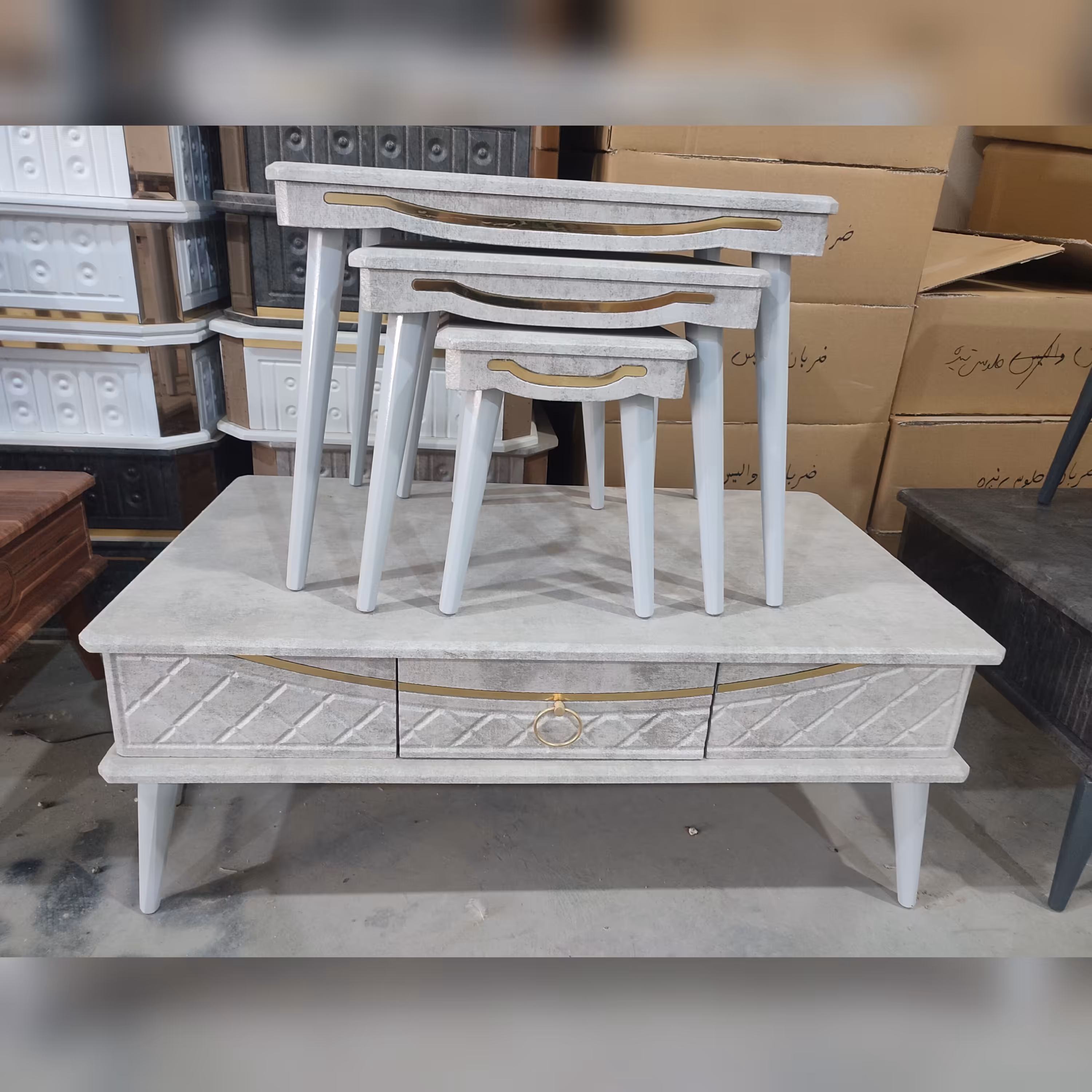 جلو مبلی و عسلی مدل طرح لبخند با ارسال رایگان