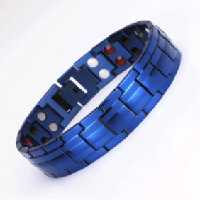 دستبند مغناطیسی سلامت بایو آبی پهن