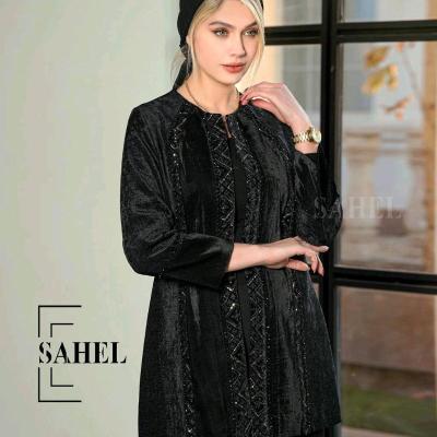 مانتو مجلسی مخمل مدل نیهان