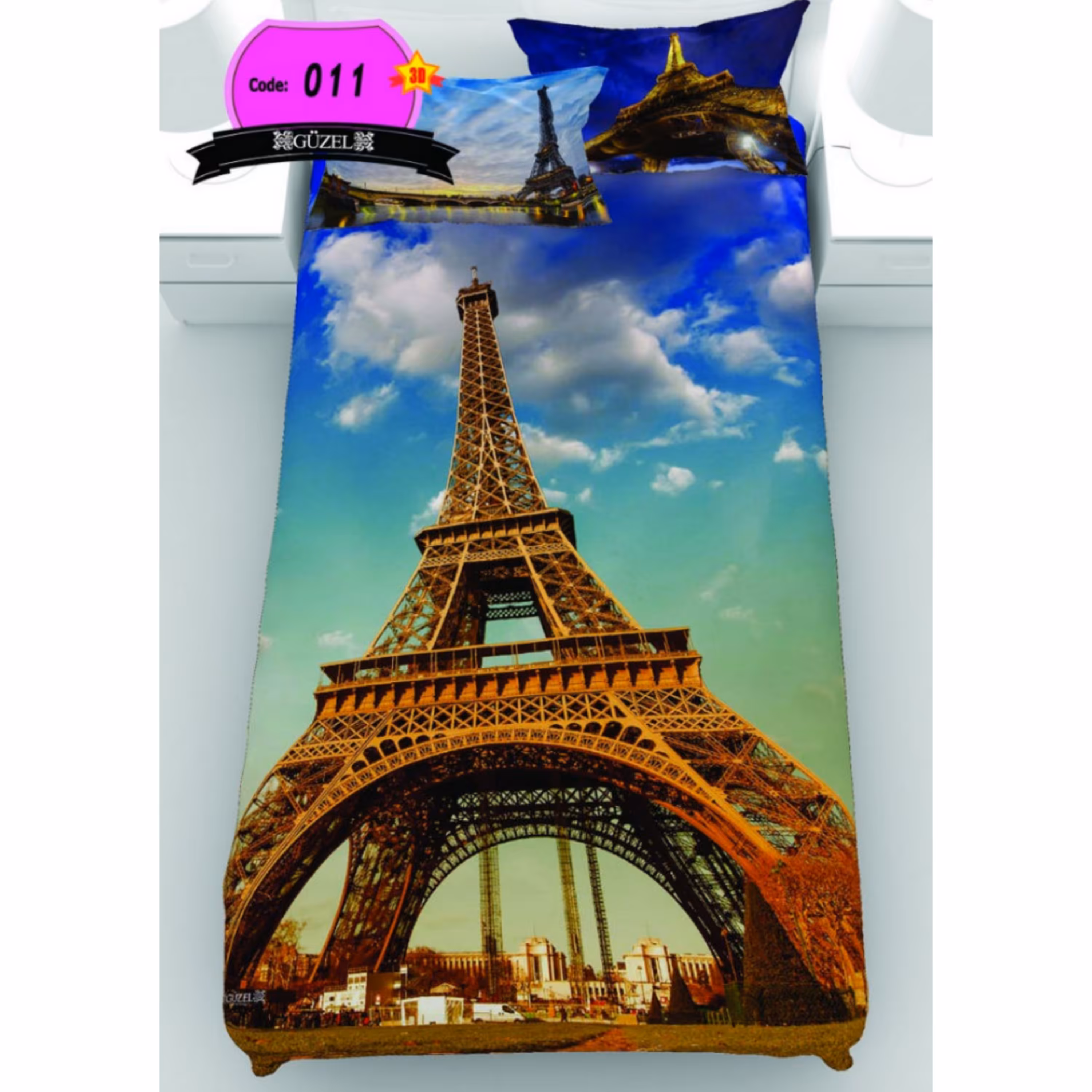 روتختی تک نفره سه بعدی برند گوزل -5 تکه -کد111