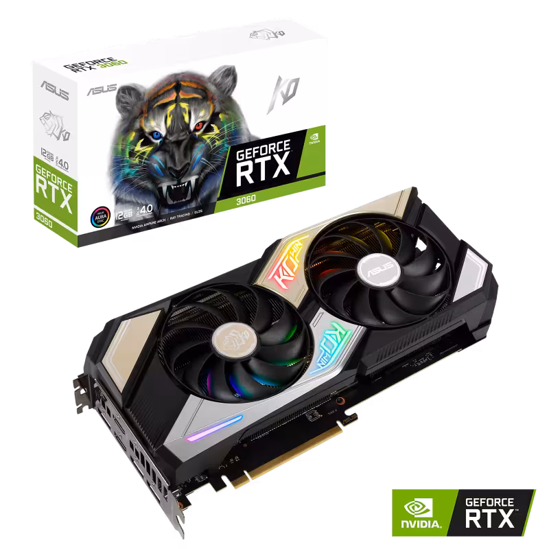 کارت گرافیک  ایسوس مدل ‎ KO-RTX3060-12G-V2-GAMINGحافظه 12 گیگابایت