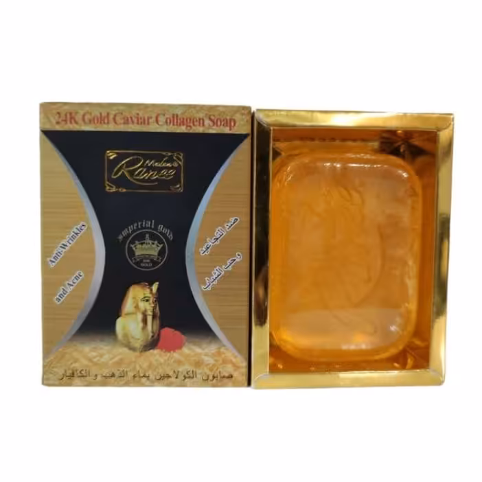 صابون شستشو مادام رانی مدل خاویار طلا کلاژن ساز
