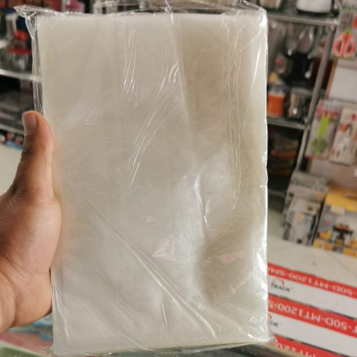 پلاستیک پرس وکیوم آجدار سایز 1725سانتی متر مواد غذایی بسته 100تایی جنس خارجی