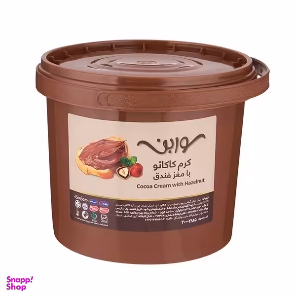 کرم کاکائو با مغز فندق سوربن وزن 3 کیلوگرم
